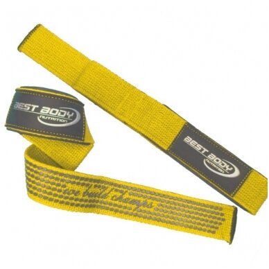 Best Body Nutrition Lat Pull Strap Top Grip – yellow – pair