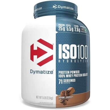 Dymatize ISO 100 Hidrolizuoto Išrūgų Baltymų Izoliatas – 2264g