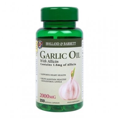 Holland & Barrett Garlic Oil With Allicin, 2000mg – 250 caps