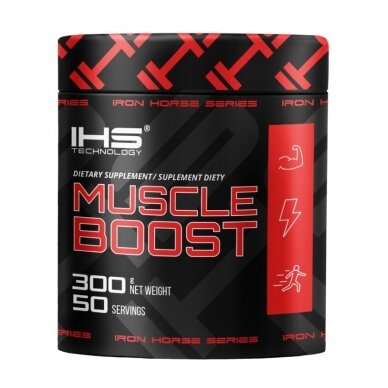 IHS MUSCLE BOOST 300g (50 corcijų)