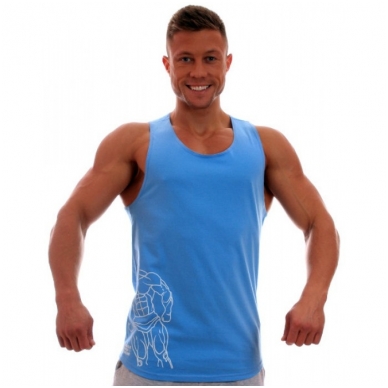 MPP Clothing Tank Top long Skyblue