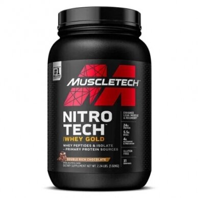 Muscletech Nitro Tech 100% Whey Gold – 908 g.-1800g.